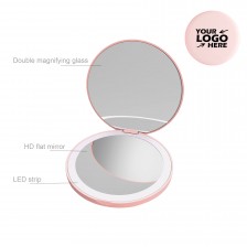 LED Lighted Travel Makeup Mirror
